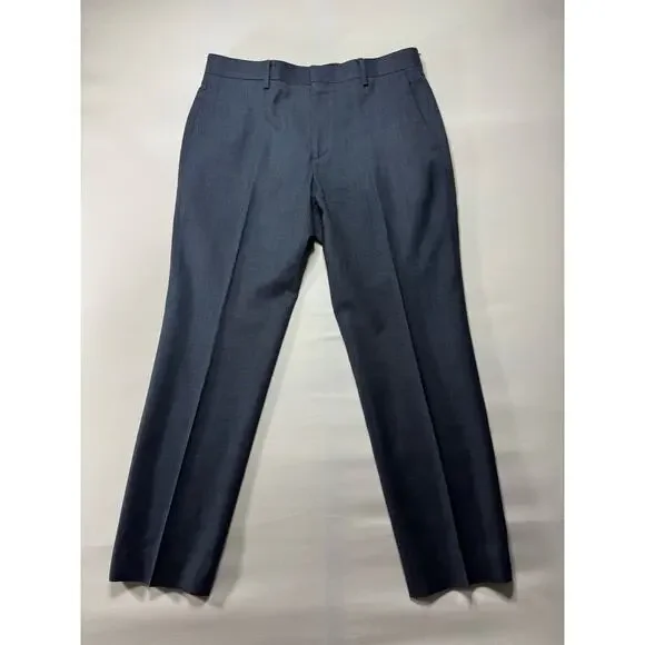 J. Crew Men's Ludlow Slim Tapered Leg Blue Wool Dress Pants - 31x30 (33x27.5) - Picture 1 of 5
